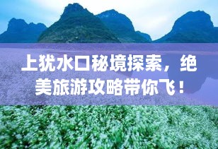 上犹水口秘境探索，绝美旅游攻略带你飞！