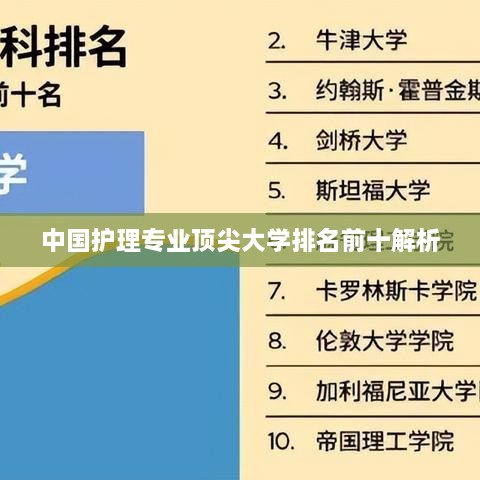 中国护理专业顶尖大学排名前十解析