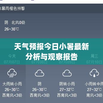 天气预报今日小暑最新分析与观察报告