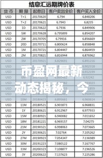 币盈网最新动态揭秘，今日不容错过的金融资讯