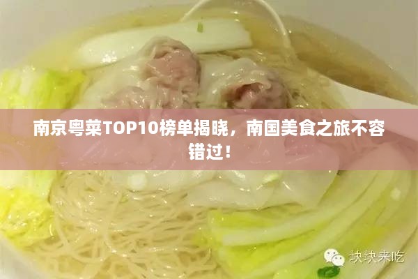 南京粤菜TOP10榜单揭晓，南国美食之旅不容错过！