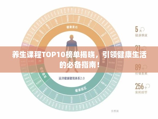 养生课程TOP10榜单揭晓，引领健康生活的必备指南！