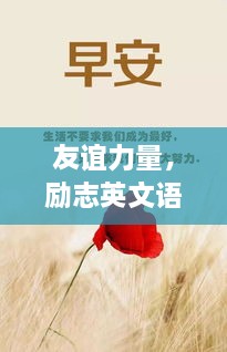 友谊力量，励志英文语录鼓舞人心