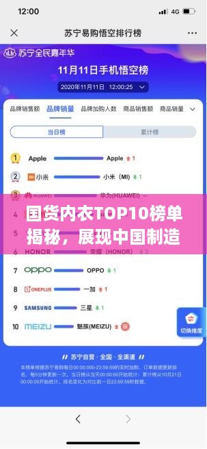 国货内衣TOP10榜单揭秘，展现中国制造独特魅力