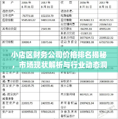 小店区财务公司价格排名揭秘，市场现状解析与行业动态洞察