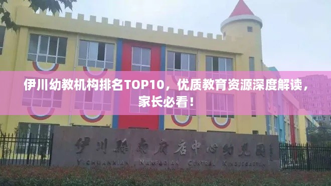 伊川幼教机构排名TOP10，优质教育资源深度解读，家长必看！