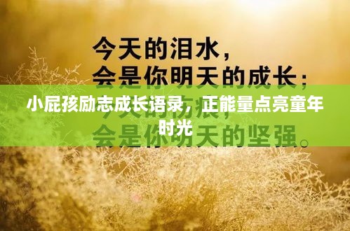 小屁孩励志成长语录，正能量点亮童年时光