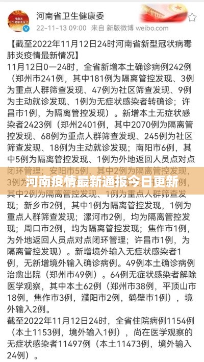 河南疫情最新通报今日更新