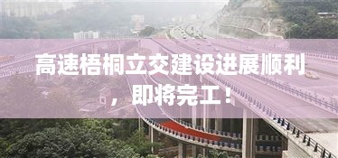 高速梧桐立交建设进展顺利，即将完工！