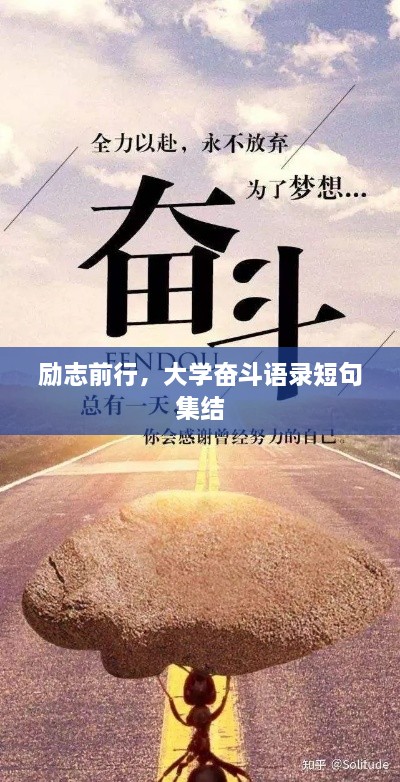 励志前行，大学奋斗语录短句集结